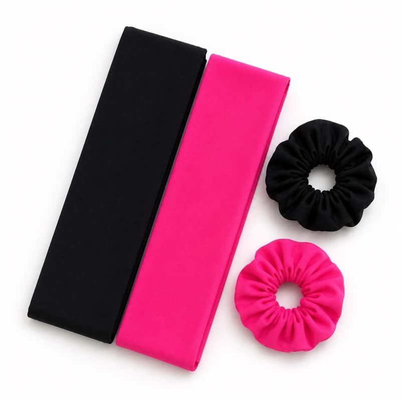 KIT FAIXAS DE CABELO + scrunchies TIARA  ACADEMIA ESPORTE estilosa faixa preta treino tiktok