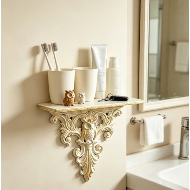 prateleira vintage, decoração antiga