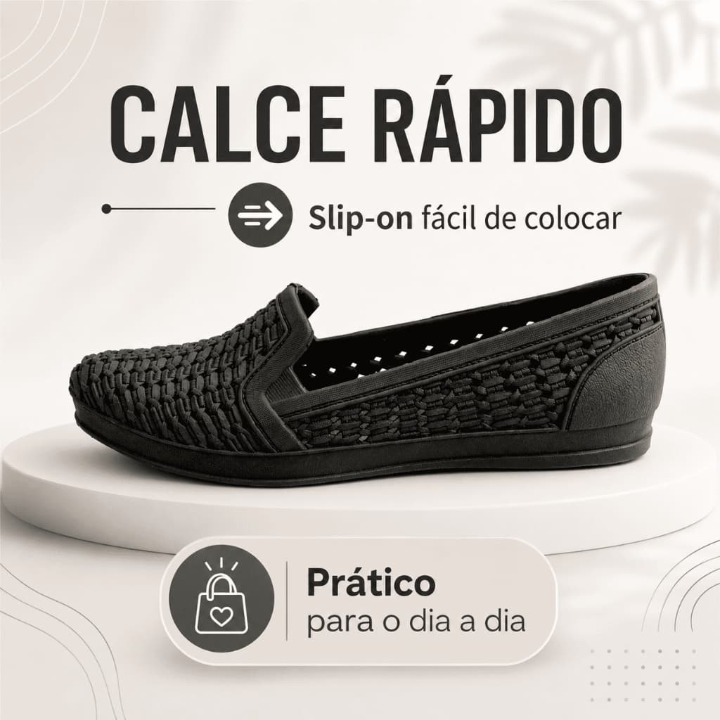 Sapatilha Sandalia Feminina Elegante Confortável Para Trabalho e Passeio