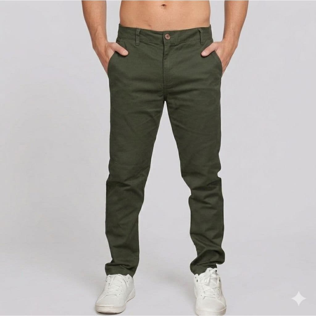 Calça Sarja Moderna e Fácil de Combinar Com Tons Frios e neutros.