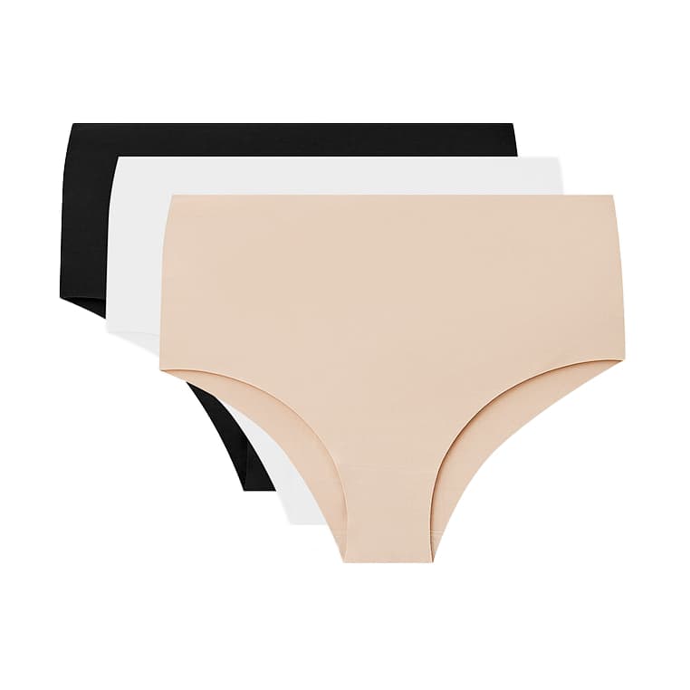 Kit 9 Calcinhas Cós Alto Feminina Modeladora Corte a Laser Confortável e Discreta