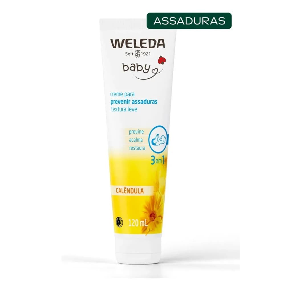 Weleda creme calêndula 120mL previne grande barato