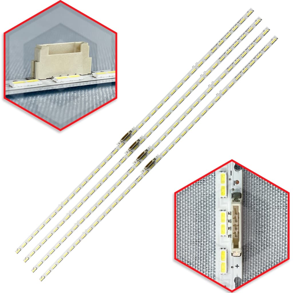 Kit 4 Barras de Led Modelo UN70AU8000 37 Leds TV