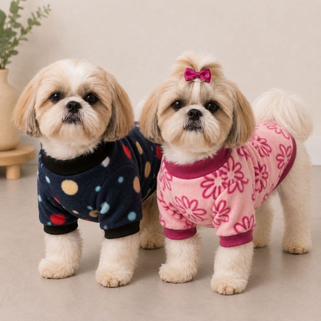 Roupa Soft Para Cachorro Inverno Pet Blusa Com Manga Quentinha Cão Pequeno ao Grande Porte