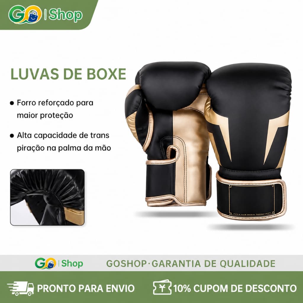 Keepfitclub Luva De Boxe Muay Thai Kickboxing Luvas de boxe profissionais para treino.