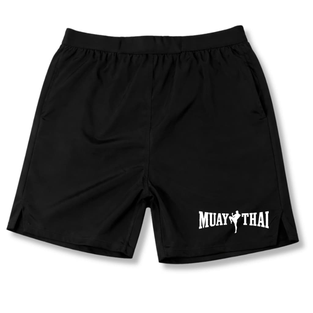 Short Bermuda Tactel com Elastano MuayThai Masculino Treino Academia Esportes MMA Boxe Jiujitsu