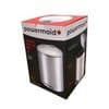 Lixeira Inox 12 Litros Slim Redonda Com Pedal Cesto De Lixo Cozinha Banheiro Escritório