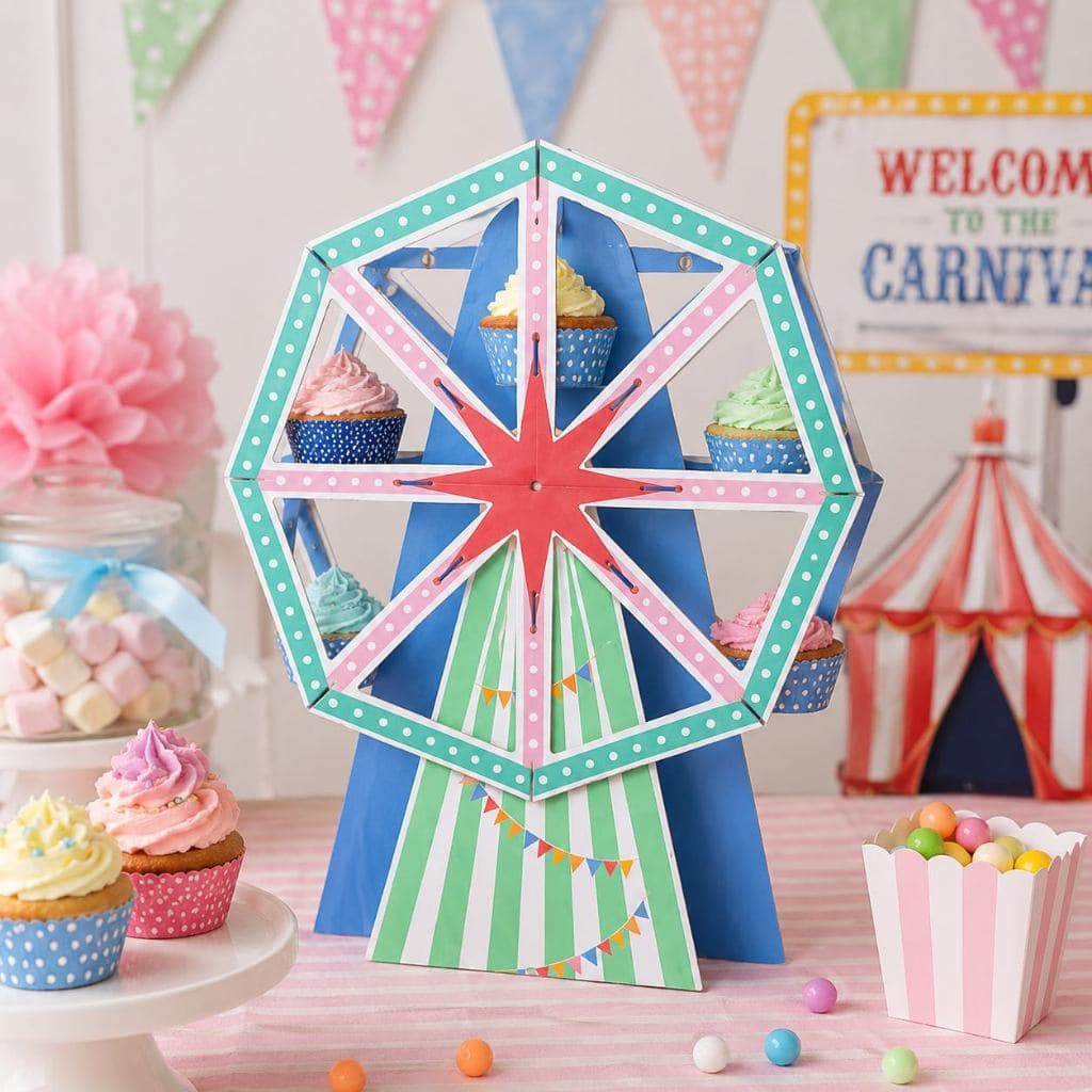 Suporte Decorativo Roda Gigante Meri Meri para Doces e Cupcakes