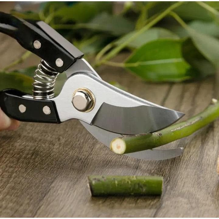 Tesoura Profissional Preta De Poda Podar Plantas Galhos