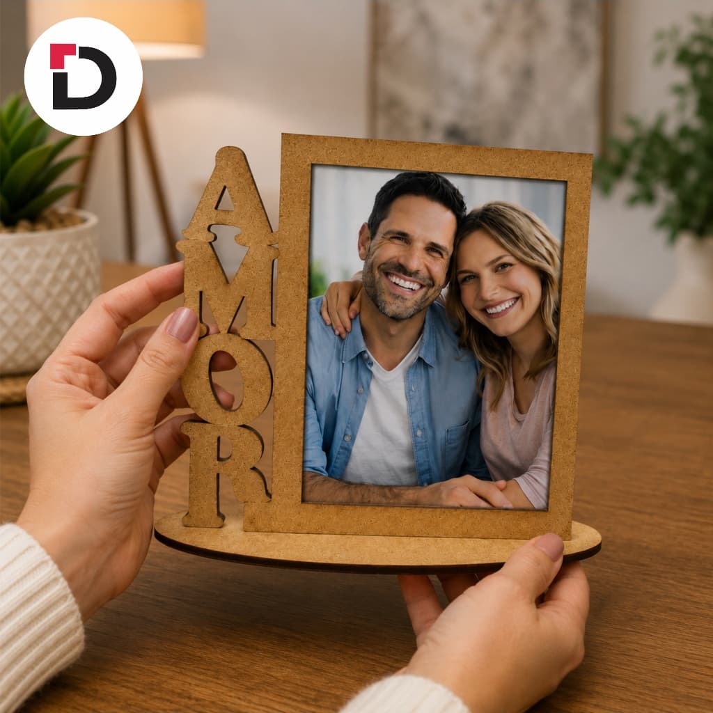 Kit Lembrancinhas Porta Retrato Amor  Lembrancinha Decorativa Namorados MDF decoração datas Especiais Vertical