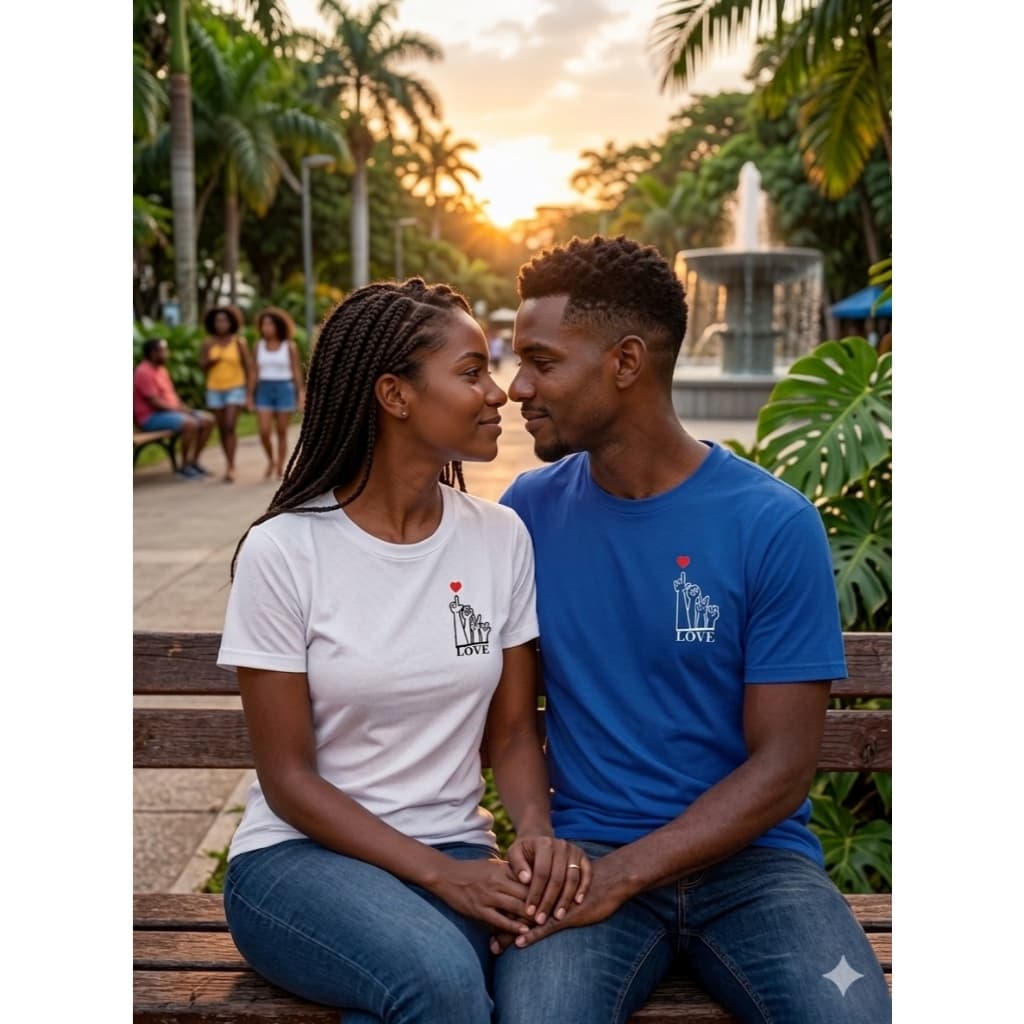 LOVE BRANCA AZUL CAMISETA AMOR LIBRAS PERSONALIZADA HOMEM MULHER ADULTO SEMANA FRIO CALOR CONFORTO BLUSINHA ADULTO
