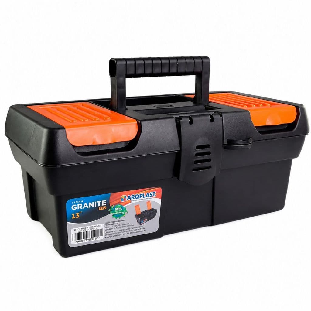 CAIXA MALETA PARA FERRAMENTAS PLÁSTICA 13''