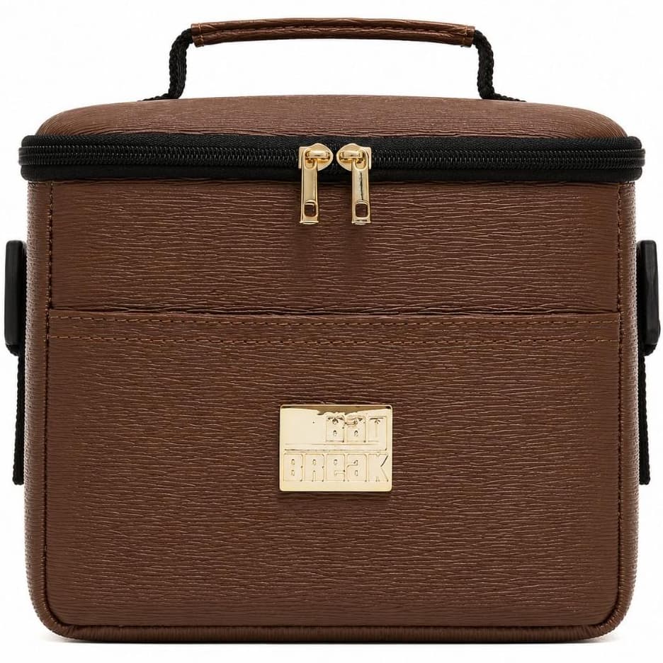 Bolsa Térmica Fitness Em Couro Sintético Para Marmita Academia Trabalho Viagem Porta Alimentos Feminina Bag Break