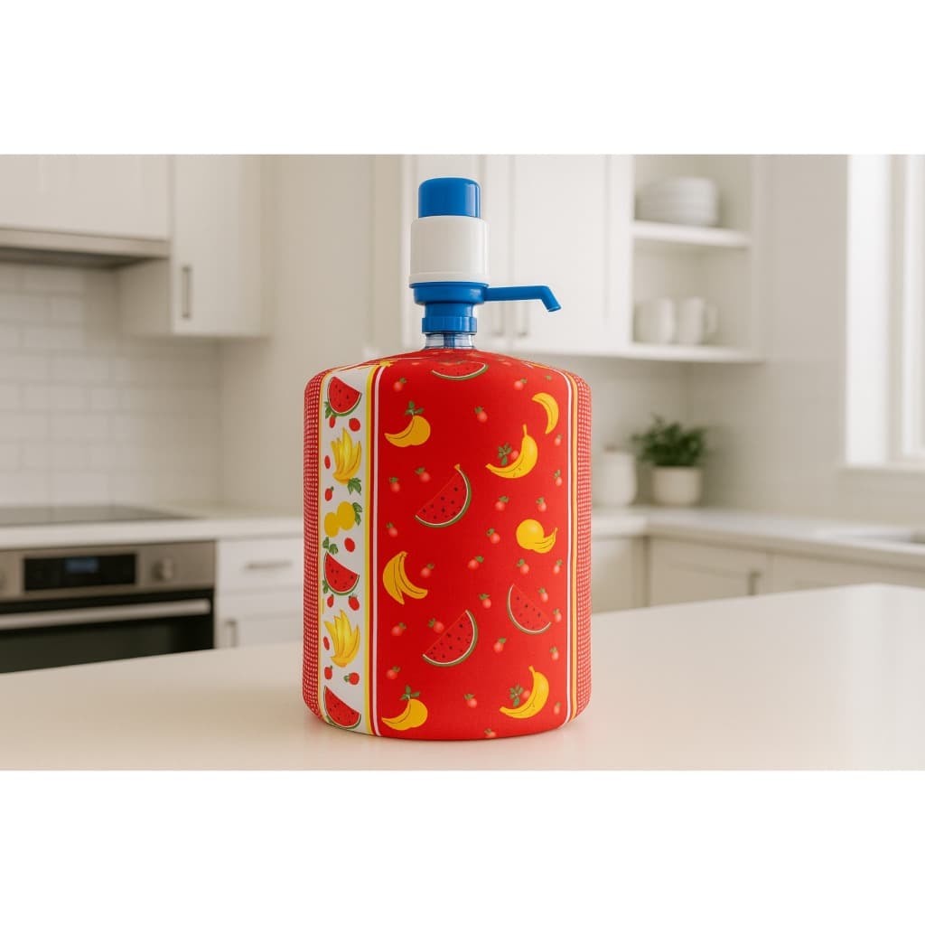 Capa para galão de água invertido de 20 litros Várias estampas Floral, frutal, vegetal e melancia