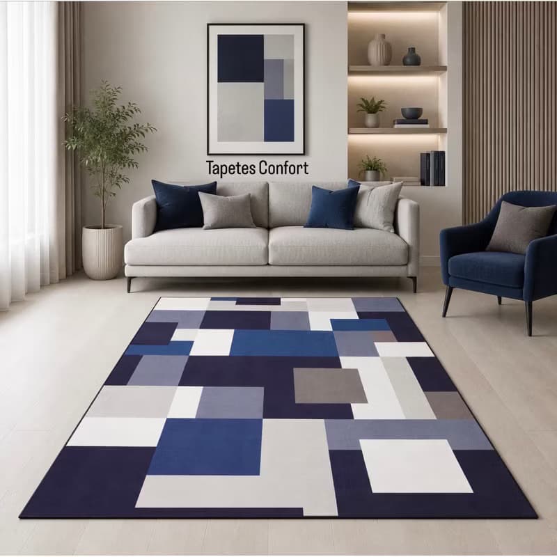 Tapete sala 100x140 Antialérgico Belga antiderrapante Promoção