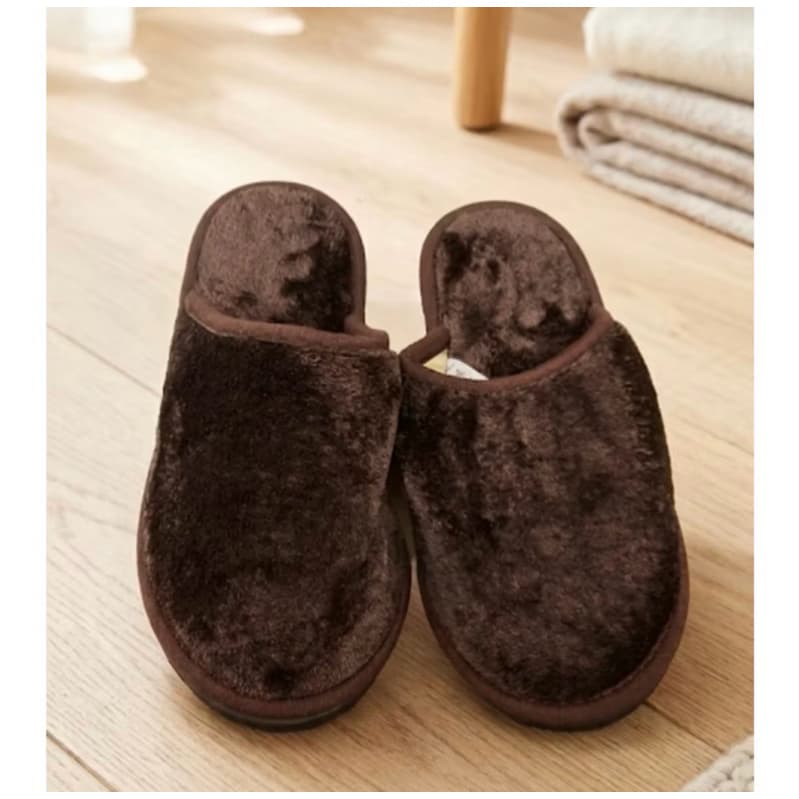 Pantufa Peluciada Marrom