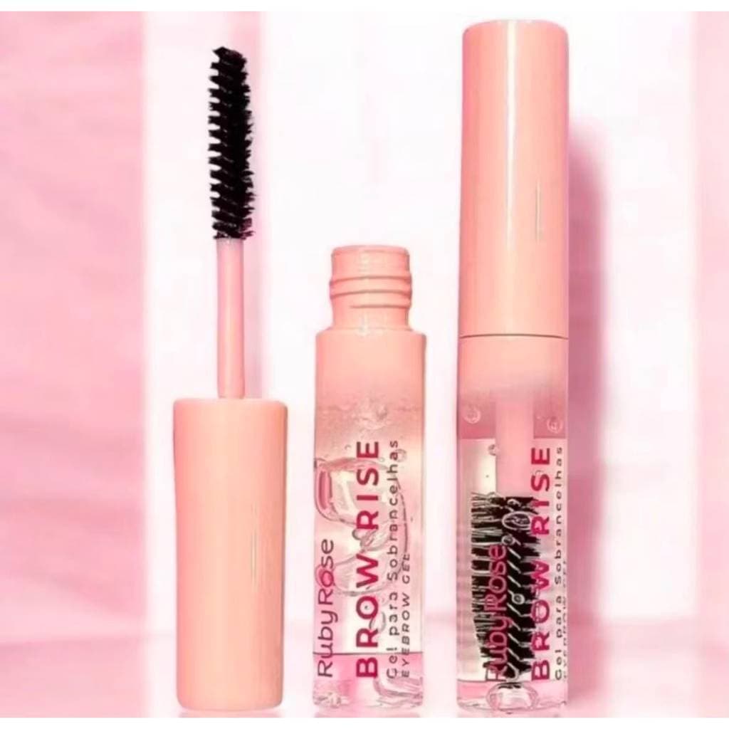 Gel Para Sobrancelhas Brow Rise, Gel fixador Ruby Rose, Rosa HB-E2503 sobrancelha perfeita, maquiagem, efeito natural