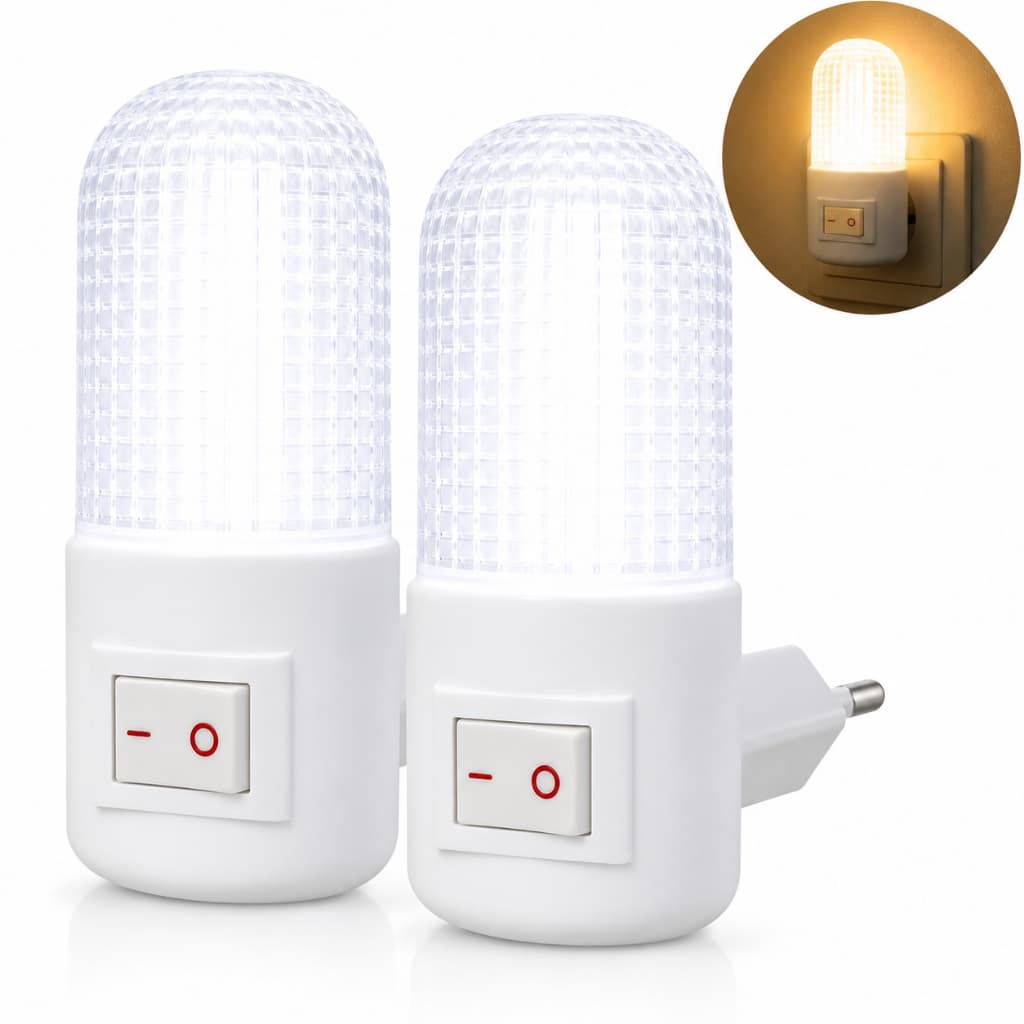 Luminária de Parede Abajur Tomada Moderno Led Luz Noturna Bivolt 110/220V Quarto Escritório Movél
