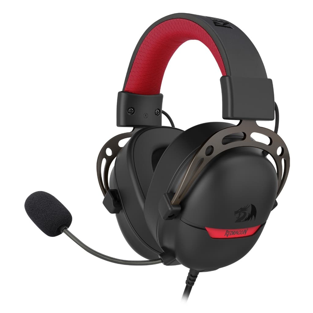 Headset Gamer Aurora Preto USB 7.1 - Redragon