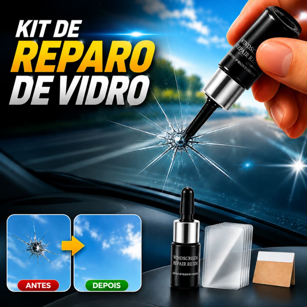 Kit reparo Cola vidro trincado Ferramenta De Reparo Da Para Brisa Carro Ferramentas Janela resina