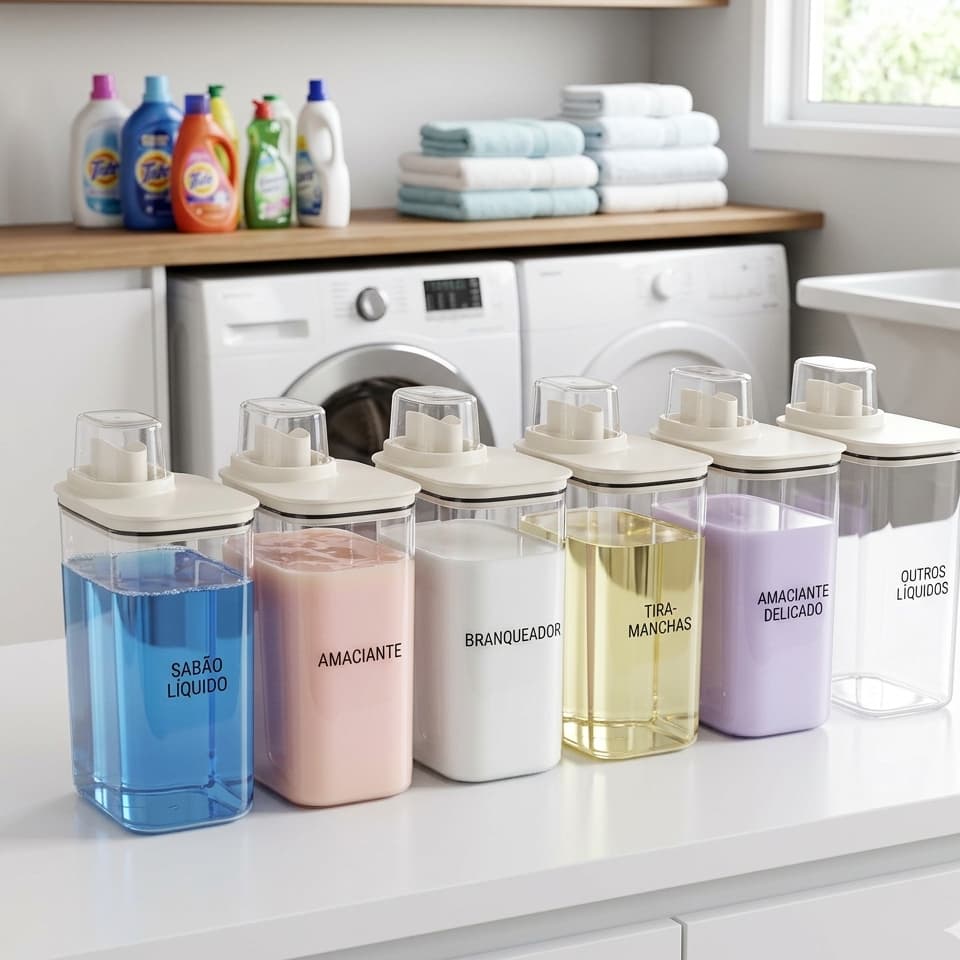 Dispenser Sabao Liquido 2,3 Litros Sistema Anti Desperdicio Vedacao Eficiente Economia Organizador