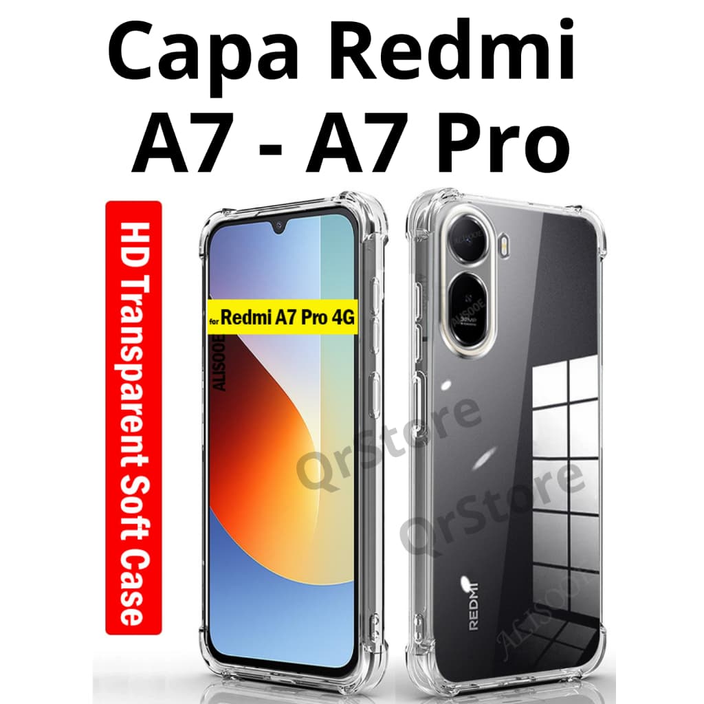 Capa Redmi A7 Pro e A7 Transparente lançamento