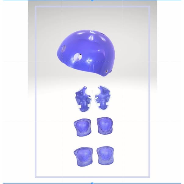 Kit de protecao para patins infantis