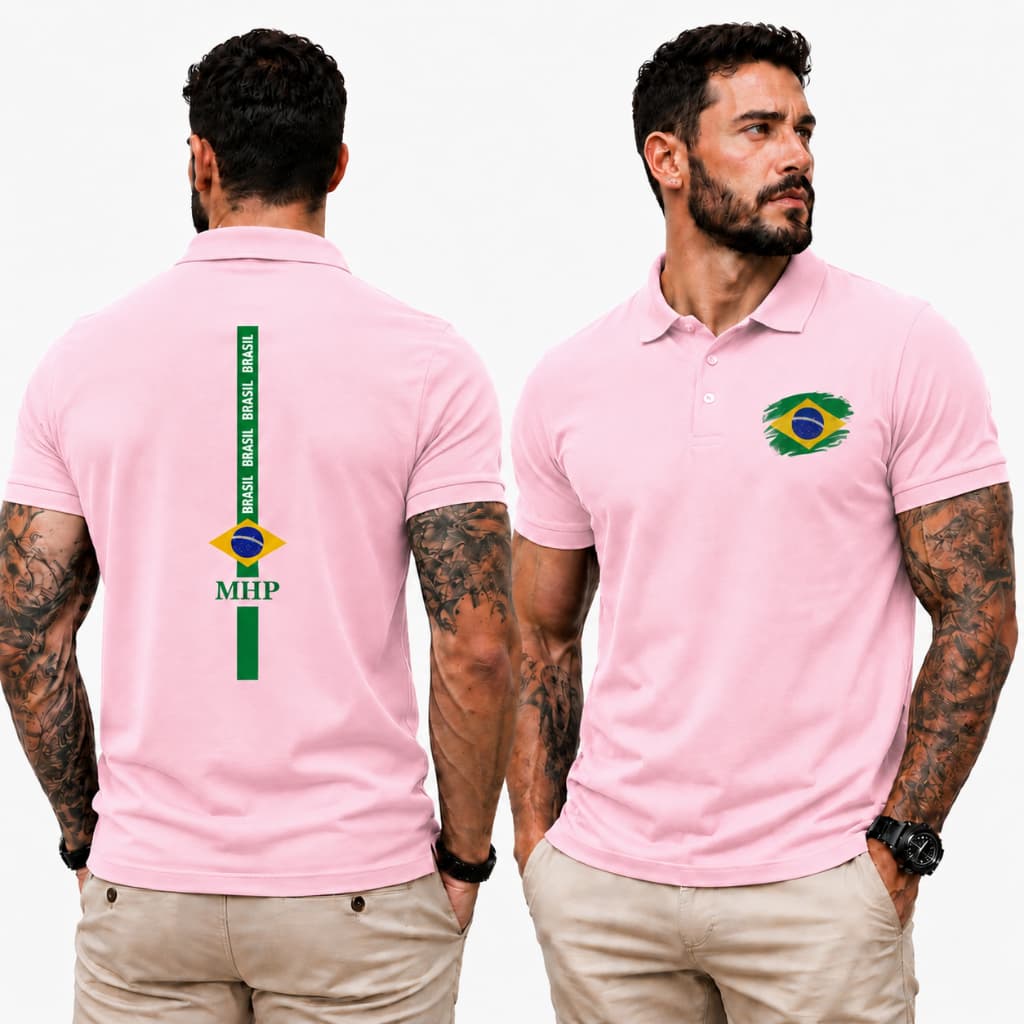 Camisa Polo masculino br torcedor 2026 mhp