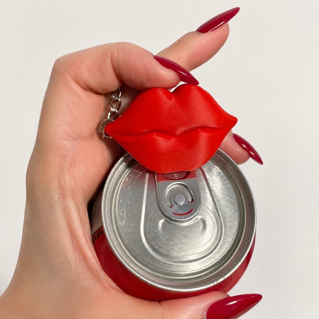 KIT Lembrancinha Chaveiro Abridor de Latas Boca | Mimo Cliente Manicure | Preserva sua Unha