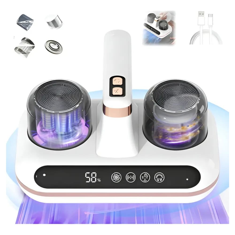 Electric Anti Mite Remover UV Light Cordless Vacuum Cleaner Portable Dust Sterilization Mattress Sofa Sterilizer Power