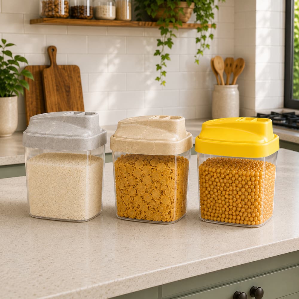 Farinheiro Açucareiro Porta Tempero Condimento Dispenser Farofa Cereais Pote Multiuso 500ml