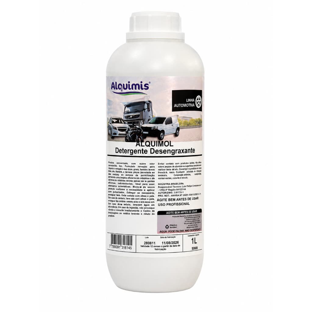 Shampoo Automotivo Desincrustante 1l Limpeza Pesada Barro Lama Sujeiras Pesadas - Alquimis