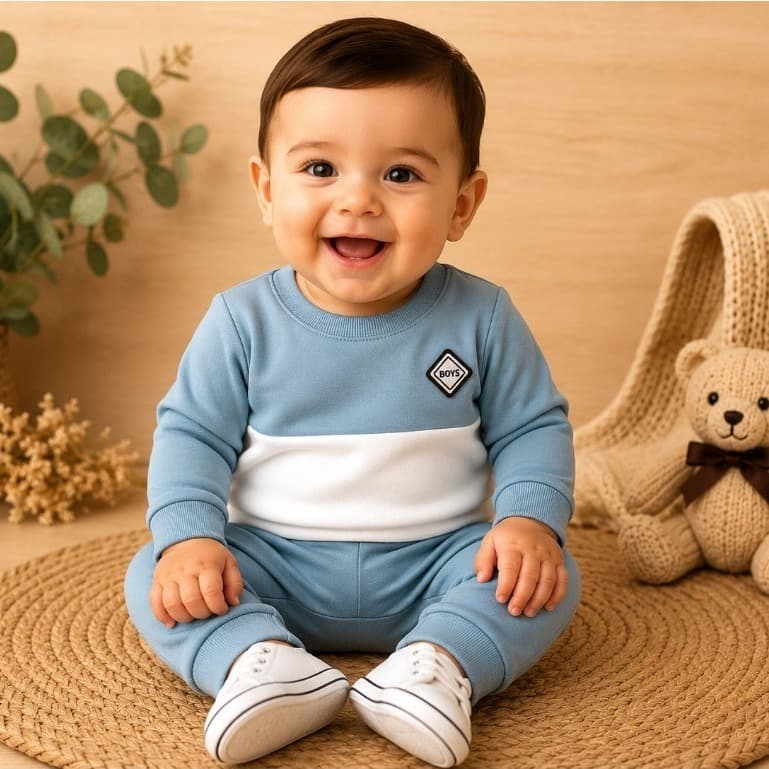 Conjunto de bebê Menino Inverno Roupa De Frio Estilo Blogueirinho