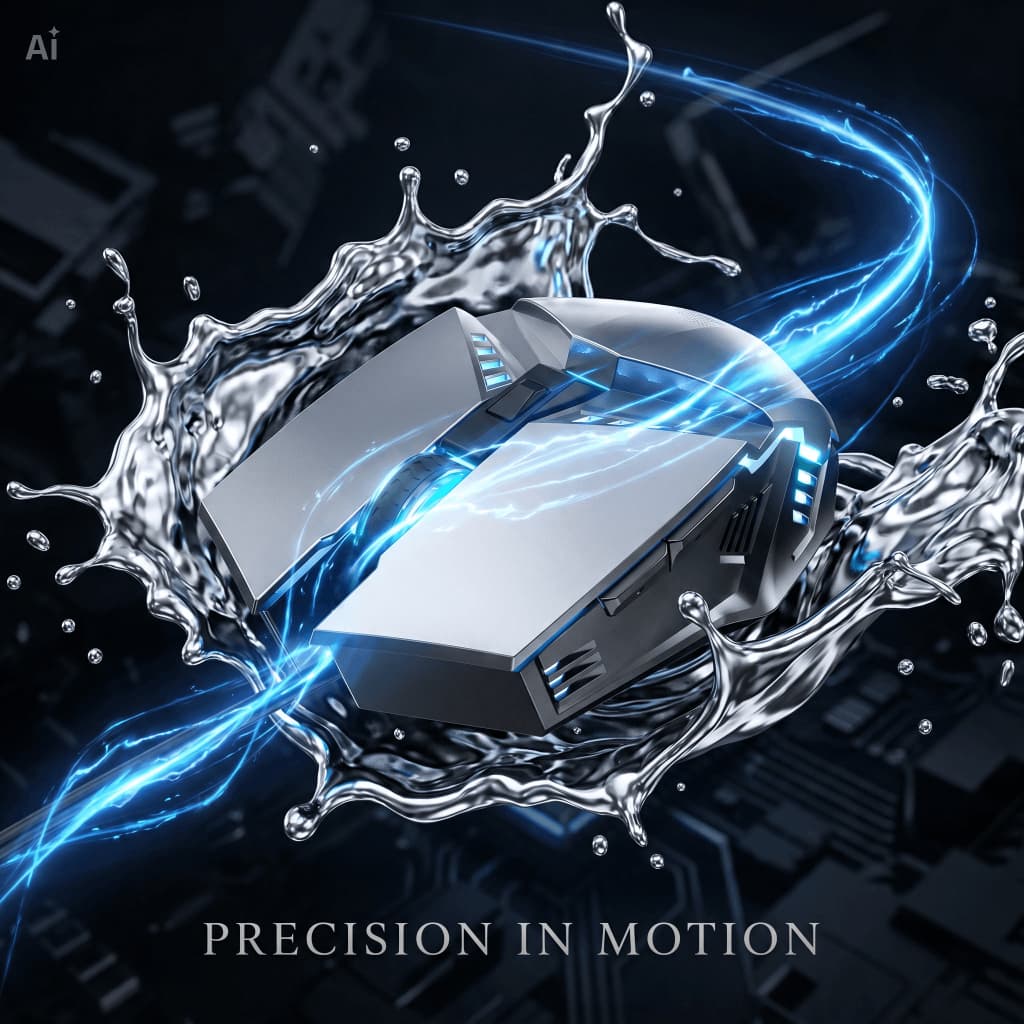 Mouse Gamer com Fio LED RGB – Alta Precisão para Jogos e PC