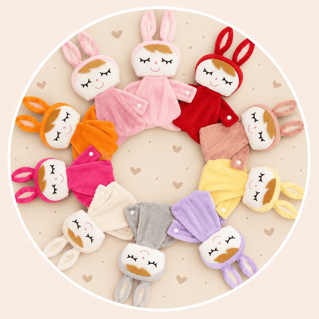 Naninha para Bebe em Plush - Dreamtoo Coala Urso Coelho Boneca Bonequinha Chupeta Prendedor