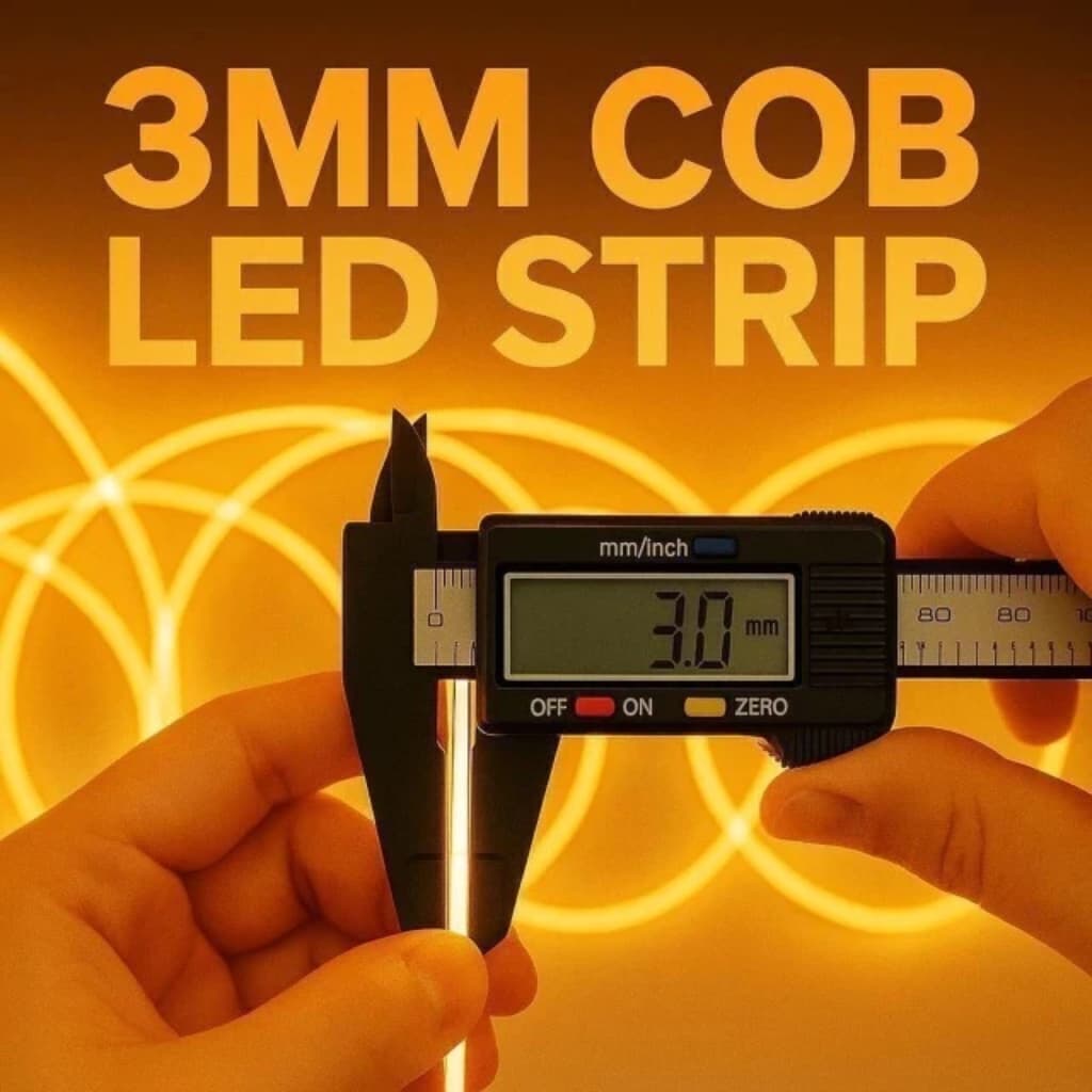 Fita Led Cob Ultra Fina 3mm 2835