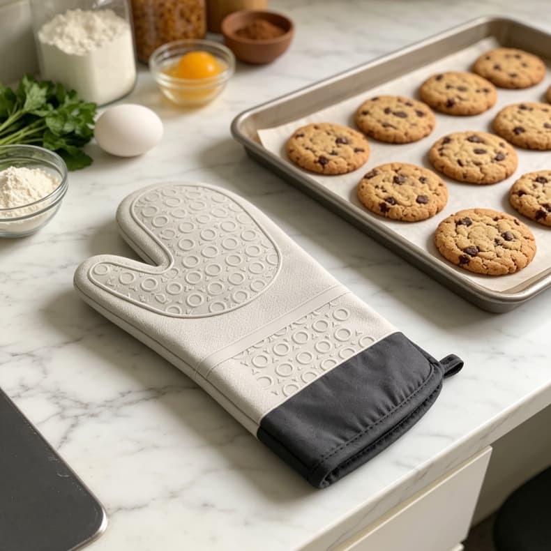 Luvas Térmicas Em Silicone Premium Resisente Ao Calor 230° Antiderrapamante impermeável