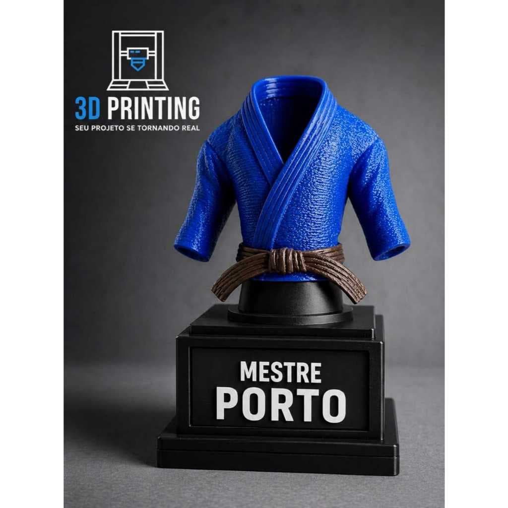 TROFÉU KIMONO JIU-JITSU KARATÊ JUDÔ PERSONALIZADO/ COLECIONÁVEL/GRADUAÇÃO PRESENTE ARTES MARCIAIS