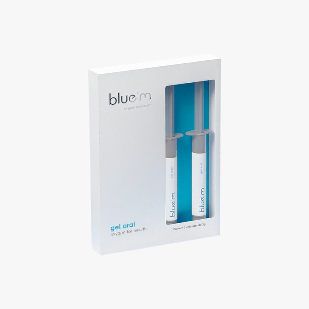 Kit Gel Oral Cicatrizante Pós-cirurgia 3 x 3ml Blue M