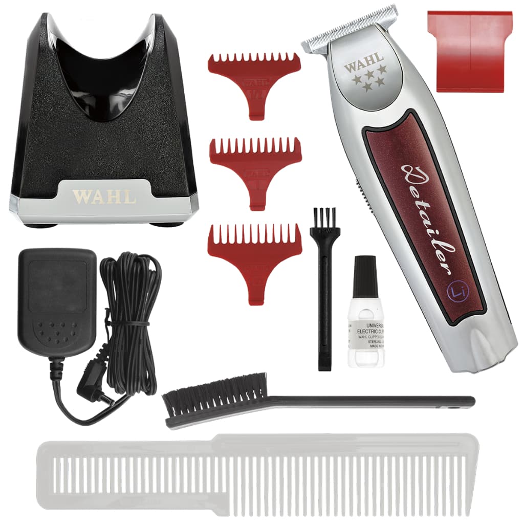 Wahl Maquina de Acabamento Detailer Sem Fio Lithium Silver Bateria Recarregavel Bivolt Motor 7.200RPM