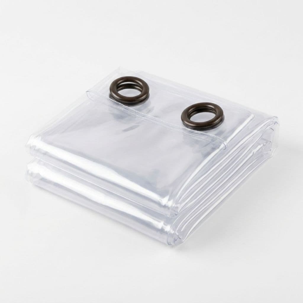 Cortina Box de chuveiro Banheiro à prova d'água Impermeável Antimofo 1,40m X 2,00m Cristal