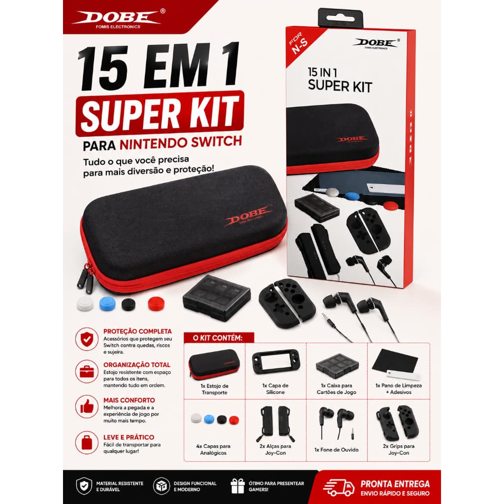 Super Kit 15 in 1 Nintendo Switch Dobe