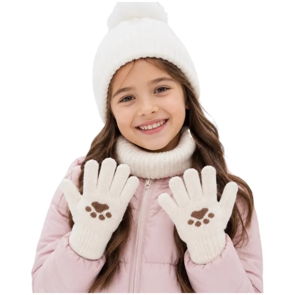 Luva Infantil Menino Menina Frio Inverno Luva Quentinha