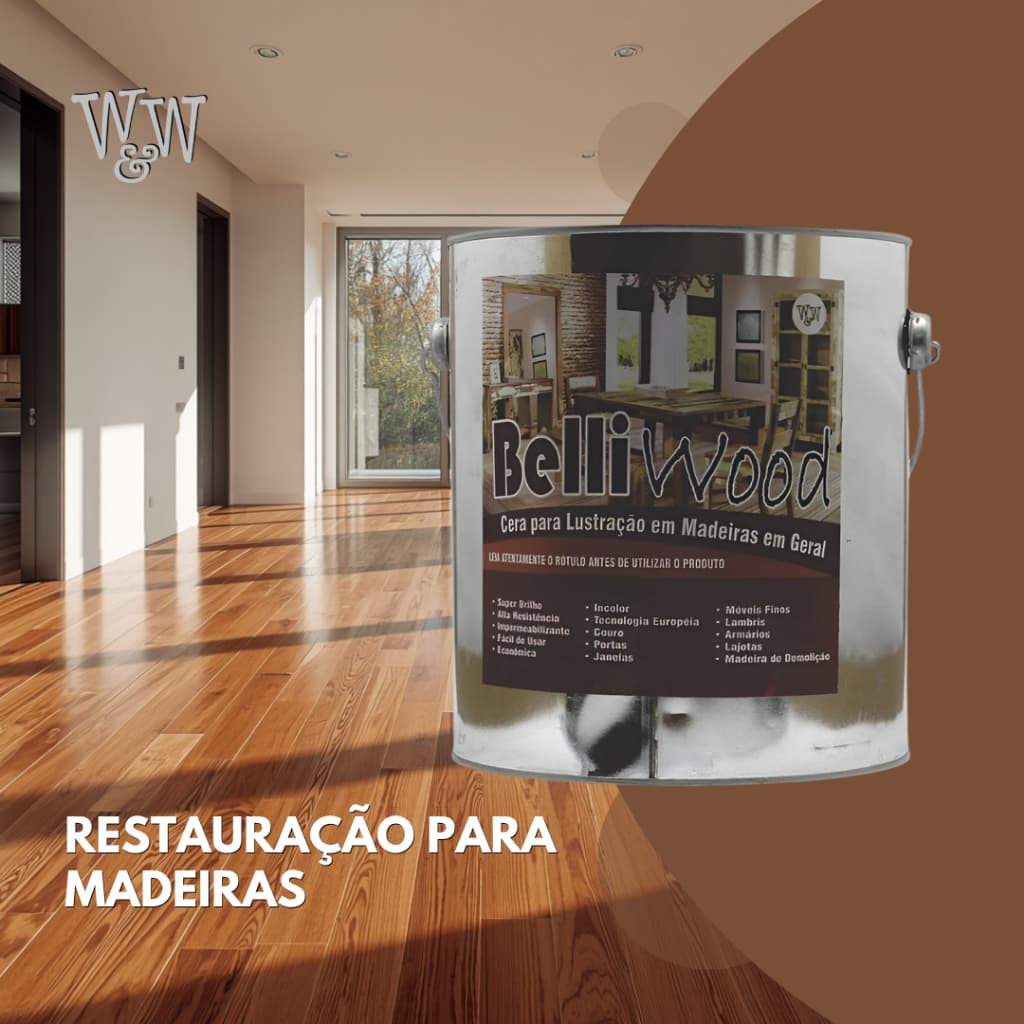 Belli Wood Cera Em Pasta 2,5 Kg W&w Química