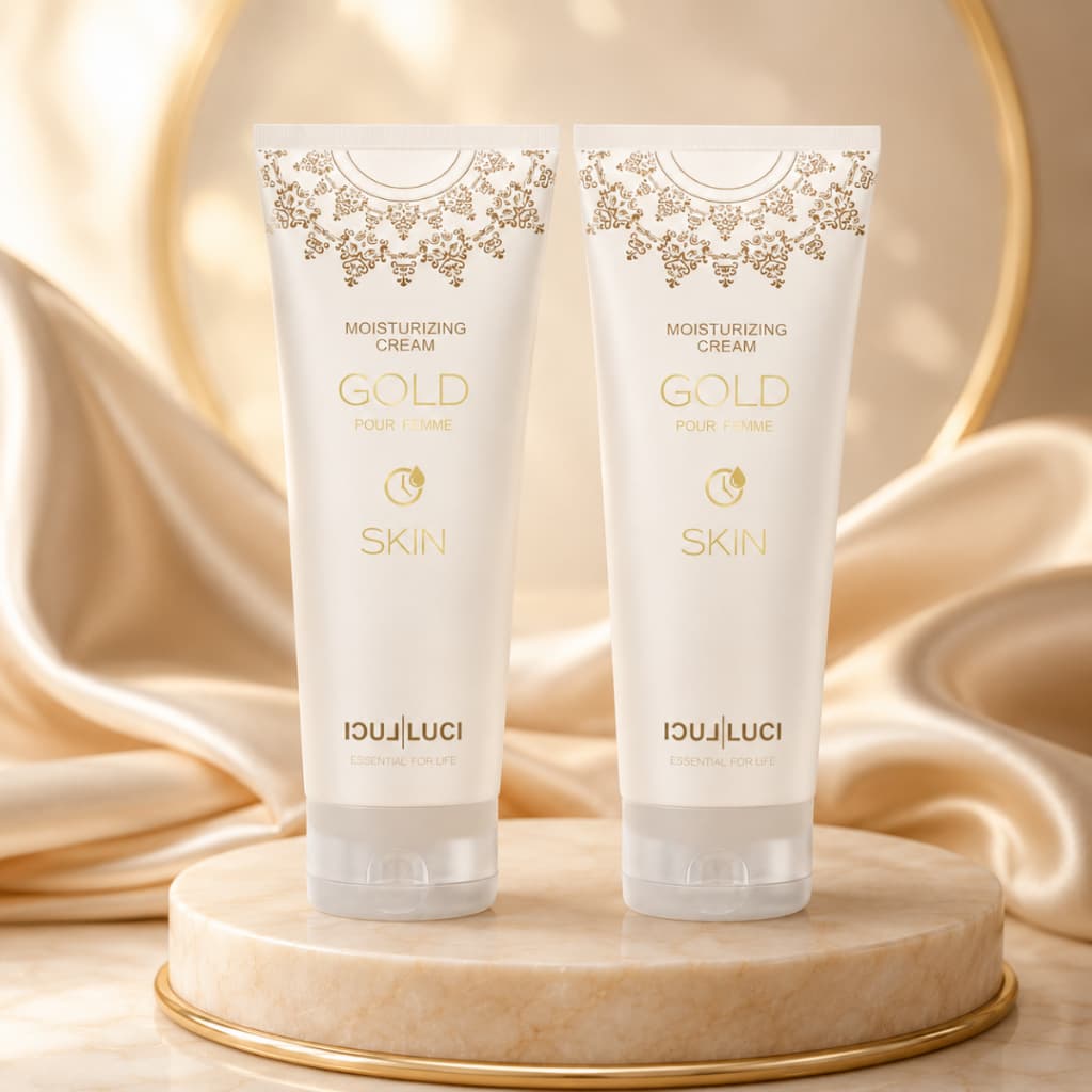 Kit 2 Creme Hidratante F49 Corporal Luci Luci Skin Gold 250g