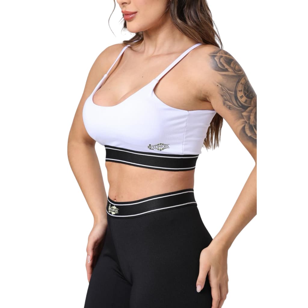 Top Fitness Feminino com Bojo Academia Tecido Super Power