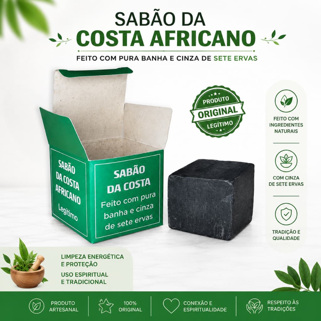 Sabão Da Costa Africano Original 50 gramas Unidade