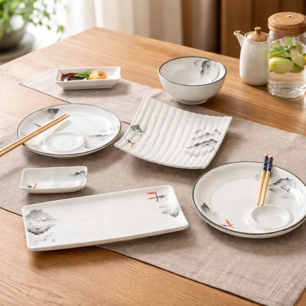 Kit Utensilios Orientais em Melamina Premium