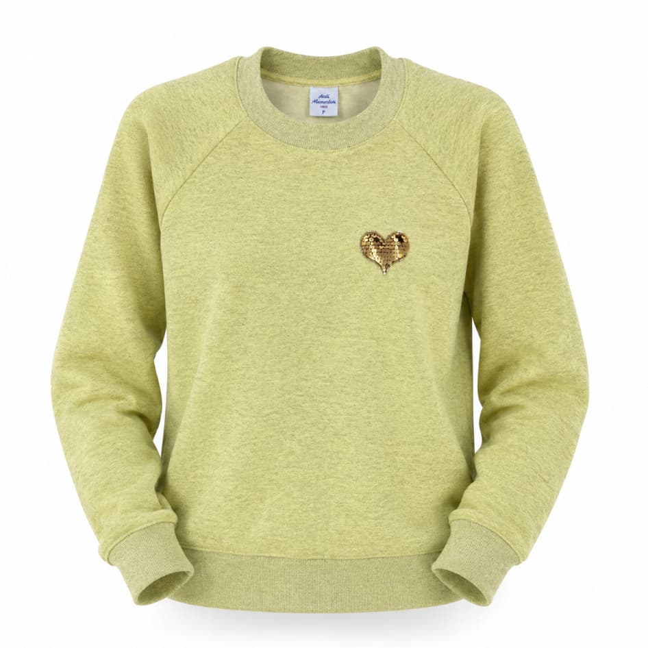 Blusa Moletom Peluciado Aplique Coração Moda Feminina Inverno Grosso Quente Básico Confortável