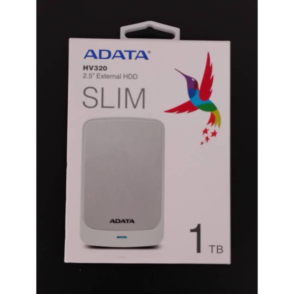 HD HDD Externo Adata HV320 Silm Branco 1TB 1000GB 2.5” USB 3.0 5400 RPM Sata 3 Notebook Na Caixa (WD-WX42A50KX6E7)